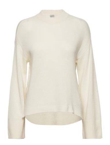 Yasfrido Ls Wide Knit Pullover Noos Tops Knitwear Jumpers Cream YAS