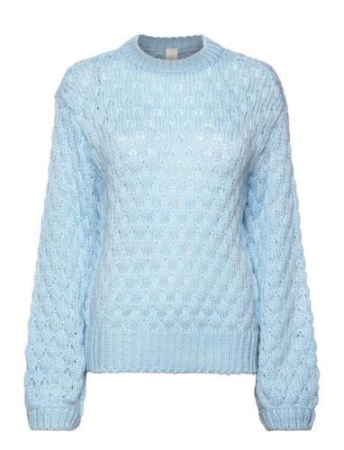 Yasbubba Ls Knit Pullover S. Noos Tops Knitwear Jumpers Blue YAS