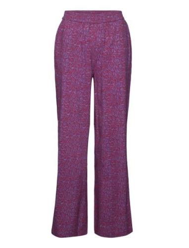 Obisz Pants Bottoms Trousers Straight Leg Purple Saint Tropez