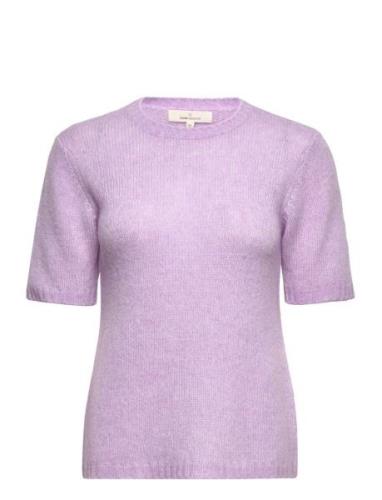 Marnie Tee Tops Knitwear Jumpers Purple Basic Apparel