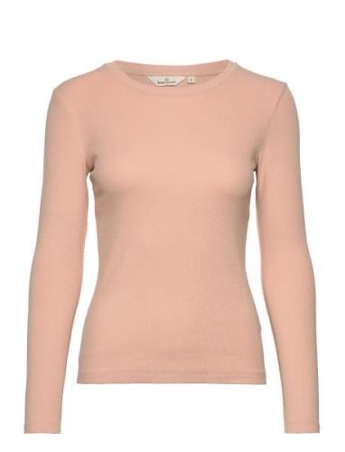 Ludmilla Ls Tee Gots Tops T-shirts & Tops Long-sleeved Pink Basic Appa...