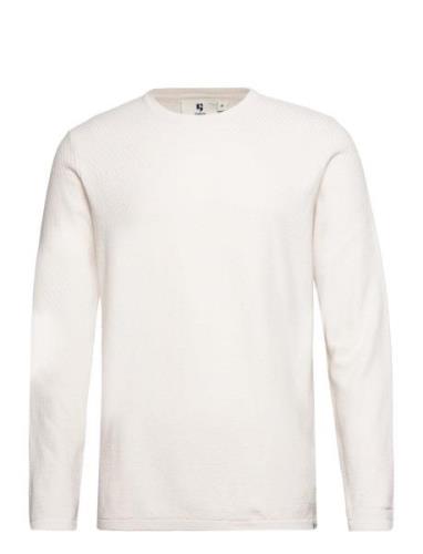 Men`s Pullover Tops Knitwear Round Necks White Garcia