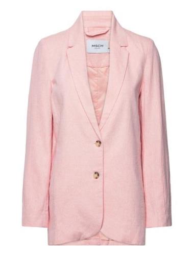 Mschkarima Ginia Blazer Blazers Single Breasted Blazers Pink MSCH Cope...