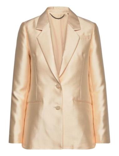 London Shimmer Blazer Blazers Single Breasted Blazers Gold AllSaints