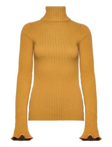 Rodebjer Blush Tops Knitwear Turtleneck Yellow RODEBJER