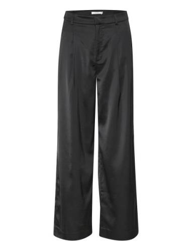 Yacminegz Mw Pants Bottoms Trousers Wide Leg Black Gestuz