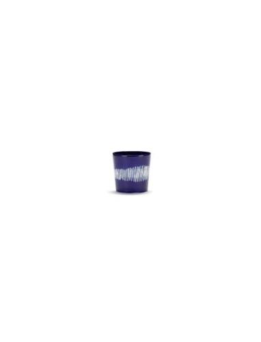 Coffee Cup 25Cl Dark Blue-White Feast By Ottolenghi Set/4 Home Tablewa...