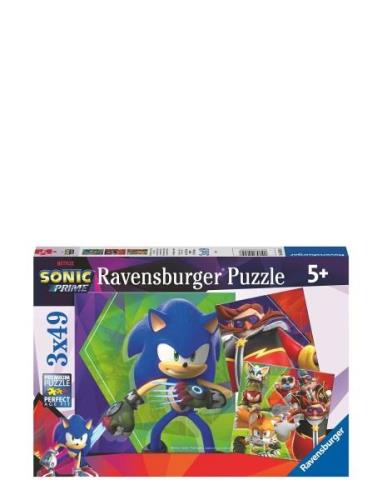 Sonic Prime 3X49P Toys Puzzles And Games Puzzles Classic Puzzles Multi...