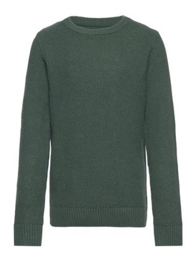 Jorbrody Knit Crew Neck Bf Jnr Tops Knitwear Pullovers Green Jack & J ...