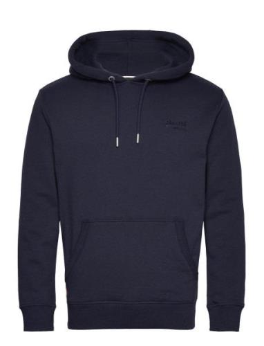 Essential Logo Hoodie Tops Sweat-shirts & Hoodies Hoodies Navy Superdr...