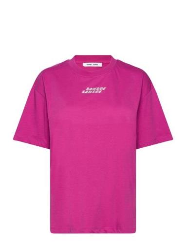 Eira T-Shirt 10379 Tops T-shirts & Tops Short-sleeved Pink Samsøe Sams...