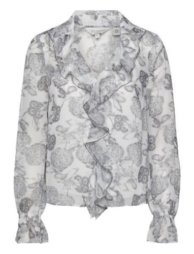 Anniye Tops Blouses Long-sleeved White Ted Baker London