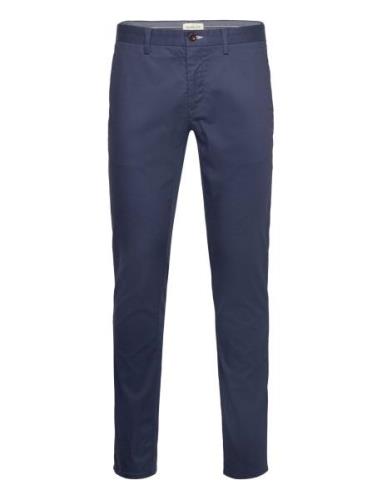 Slim Chinos Bottoms Trousers Chinos Blue GANT