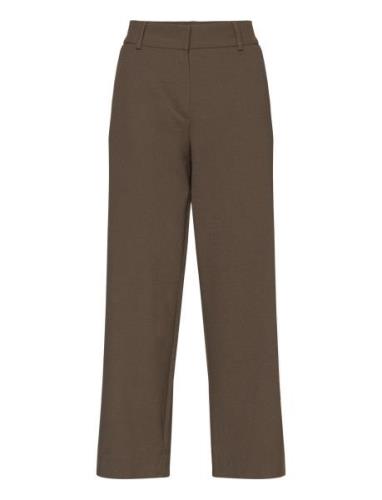 Dena Ankle Bottoms Trousers Wide Leg Brown FIVEUNITS