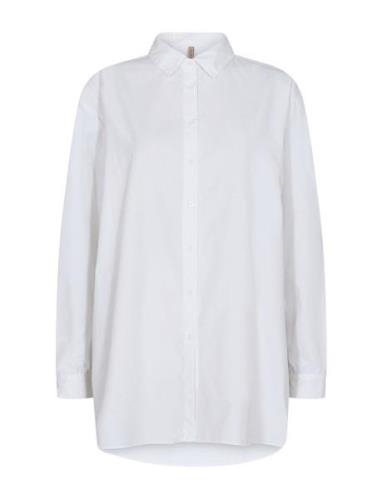 Sc-Netti Tops Shirts Long-sleeved White Soyaconcept