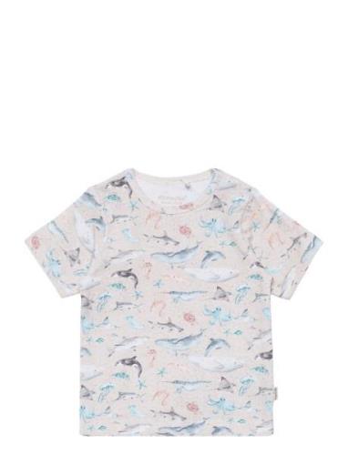 T-Shirt Ss Aop Tops T-shirts Short-sleeved Multi/patterned Minymo