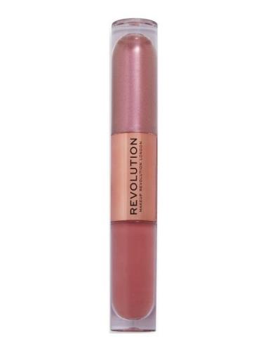 Revolution Double Up Liquid Shadow Blissful Pink Beauty Women Makeup E...