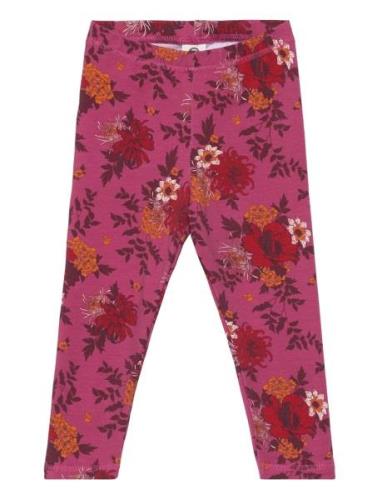 Bloomy Leggings Baby Bottoms Leggings Pink Müsli By Green Cotton