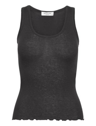 Wool Top Tops T-shirts & Tops Sleeveless Black Rosemunde