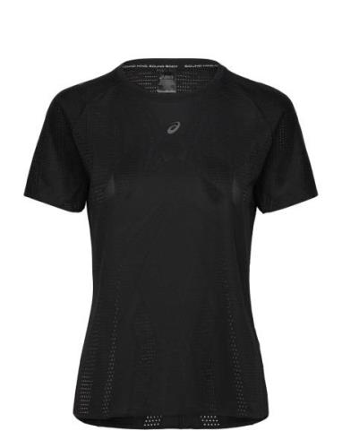 Metarun Ss Top Sport T-shirts & Tops Short-sleeved Black Asics