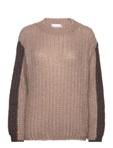 Noel Knit Sweater Tops Knitwear Jumpers Brown Noella