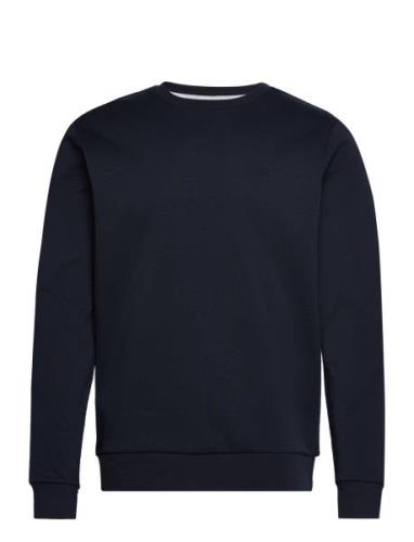 Double Knit Crew Tops Sweat-shirts & Hoodies Sweat-shirts Navy Hackett...