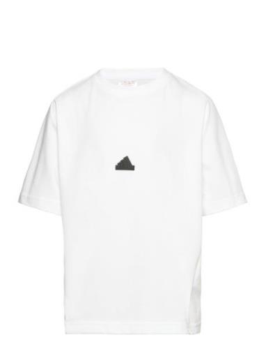 J Zne Tee Sport T-shirts Short-sleeved White Adidas Performance