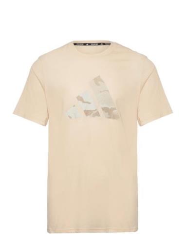 Tr-Essea Bl T Sport T-shirts Short-sleeved Beige Adidas Performance