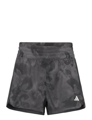 Pacer Kn Flower Sport Shorts Sport Shorts Grey Adidas Performance