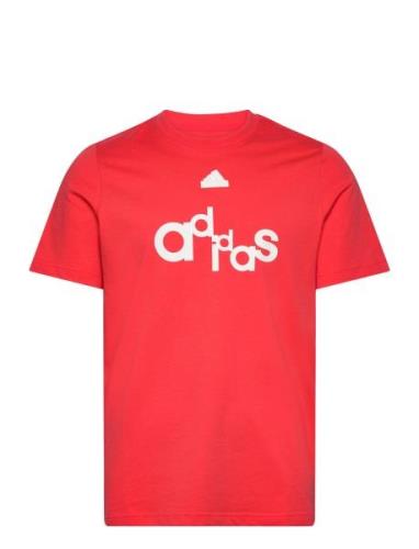 Bl Sj T Q1 Gd Sport T-shirts Short-sleeved Red Adidas Sportswear