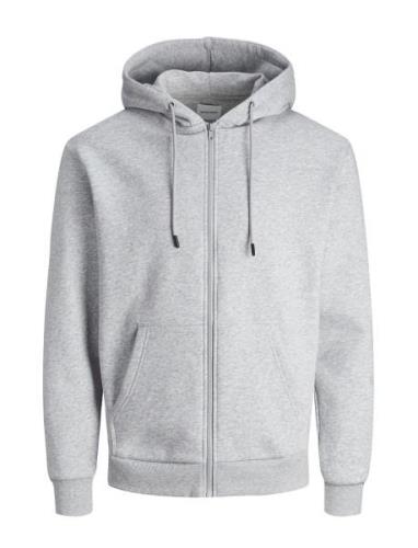 Jjebradley Sweat Zip Hood Noos Tops Sweat-shirts & Hoodies Hoodies Gre...