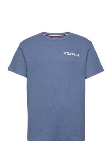 Ss Tee Tops T-shirts Short-sleeved Blue Tommy Hilfiger