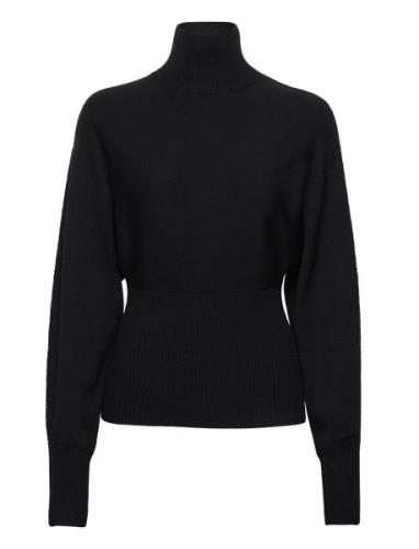 Rib Knit Dolman Waisted Sweater Tops Knitwear Turtleneck Black Calvin ...