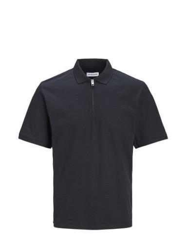 Jjemac Zip Ss Polo Sn Tops Polos Short-sleeved Navy Jack & J S