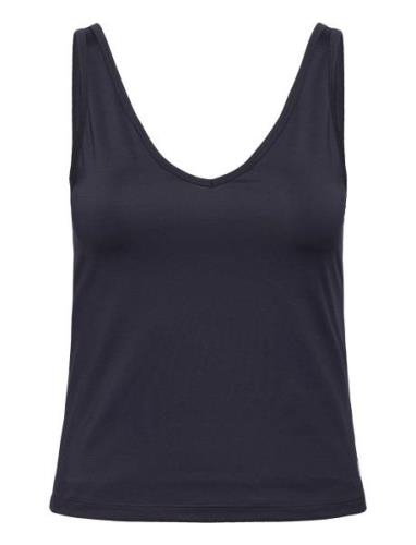 Ace Deep V Tank Sport T-shirts & Tops Sleeveless Navy Björn Borg