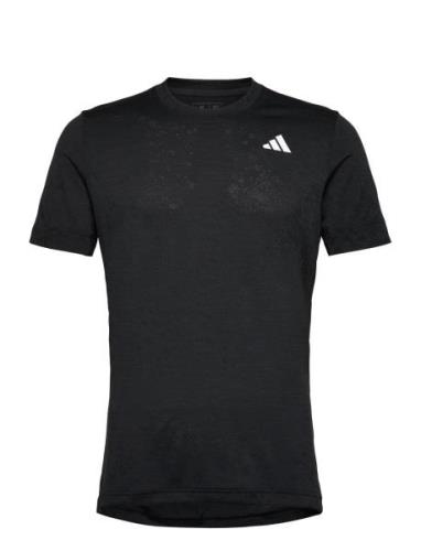 Freelift Tee Sport T-shirts Short-sleeved Black Adidas Performance