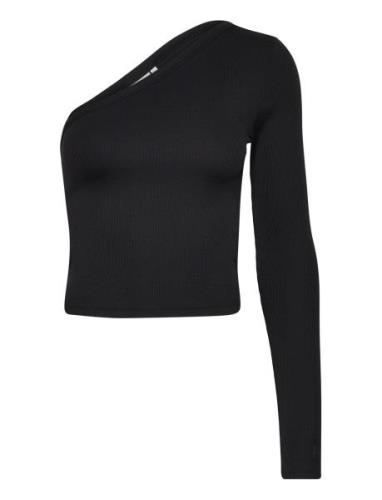 Q-Nova Shoulder Ls Top Tops T-shirts & Tops Long-sleeved Black Calvin ...