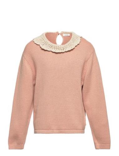 Nmfloro Ls Knit Lil Tops Knitwear Pullovers Pink Lil'Atelier