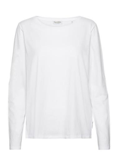 T-Shirts Long Sleeve Tops T-shirts & Tops Long-sleeved White Marc O'Po...