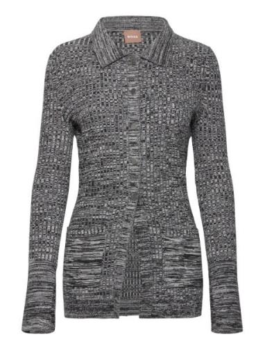 Funeo Tops Knitwear Cardigans Grey BOSS