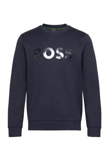 Salbo Mirror Sport Sweat-shirts & Hoodies Sweat-shirts Blue BOSS