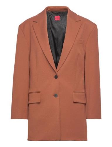 Arestoli Blazers Single Breasted Blazers Brown HUGO