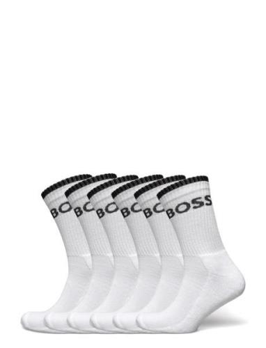 6P Qs Stripe Cc Underwear Socks Regular Socks White BOSS