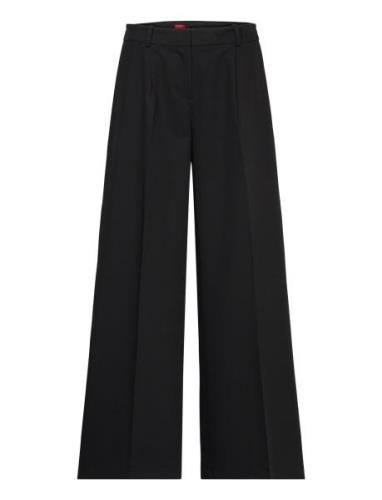 Herika Bottoms Trousers Wide Leg Black HUGO