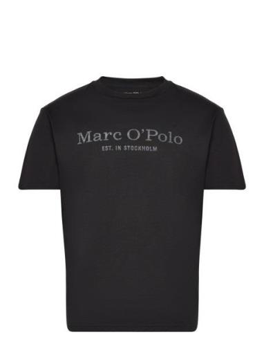 T-Shirts Short Sleeve Tops T-shirts Short-sleeved Black Marc O'Polo