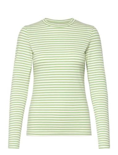 Ihmira Ls Tops Shirts Long-sleeved Green ICHI