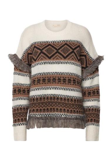 Ann Sweater Tops Knitwear Jumpers Cream ODD MOLLY