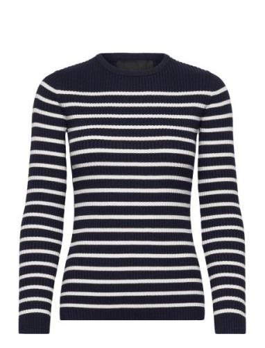 Lr-Agnes Tops Knitwear Jumpers Navy Levete Room