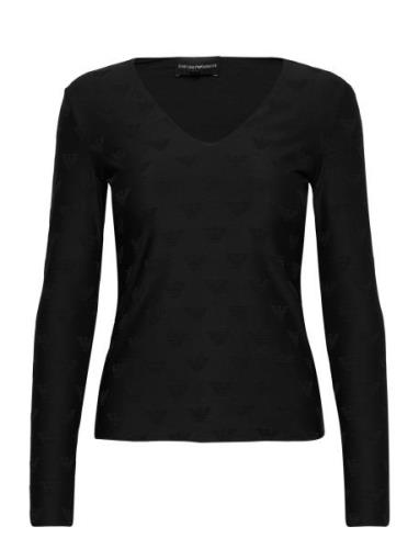 Maglia Tops Knitwear Jumpers Black Emporio Armani