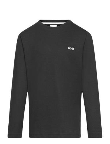 Long Sleeve T-Shirt Tops T-shirts Long-sleeved T-shirts Black BOSS